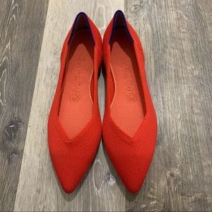 C-Rothy’s The Point Bright Red Flats